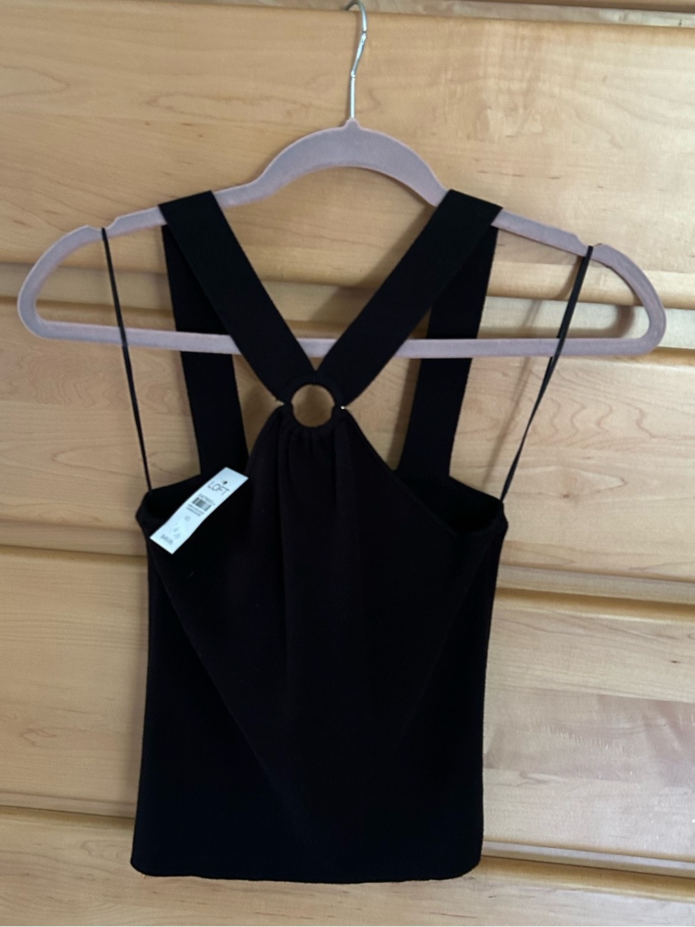 LOFT Black Ring-Back Camisole Tank Top